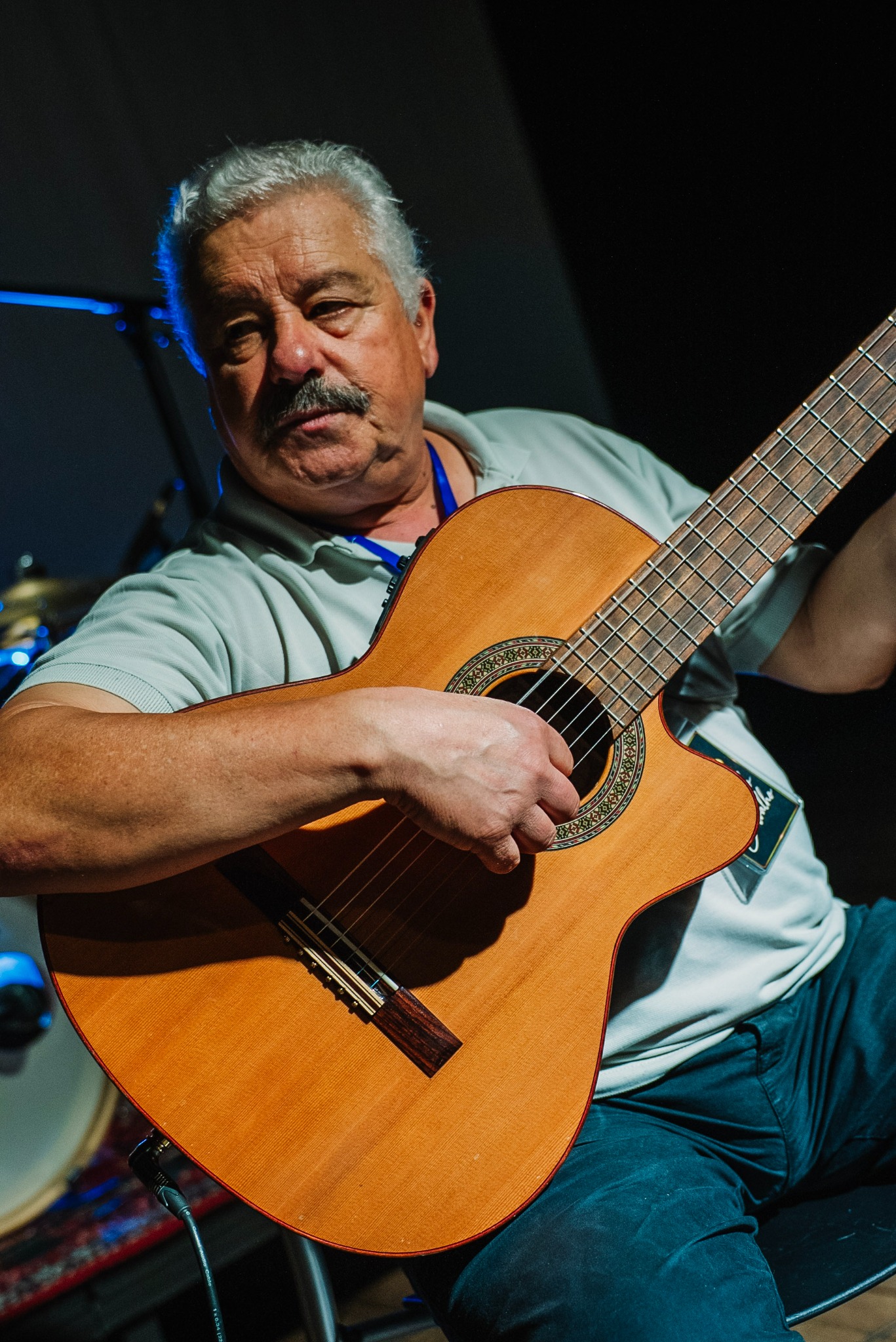 Músico em viola de fado